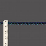 MEDIUM CORD PIPING LACE 1,1cm DARK BLUE/MEDITERRANEAN GREEN/BLACK 20m