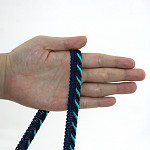 MEDIUM CORD PIPING LACE 1,1cm DARK BLUE/MEDITERRANEAN GREEN/BLACK 20m