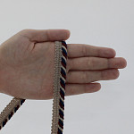 MEDIUM CORD PIPING LACE 1,1cm LIGHT SUEDE/DARK BLUE/WINE 20m