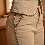 MEDIUM CORD PIPING LACE 1,1cm MOSS GREEN/DISTESSED MILITARY GREEN/DARK SAND 20m