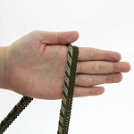 MEDIUM CORD PIPING LACE 1,1cm MOSS GREEN/DISTESSED MILITARY GREEN/DARK SAND 20m