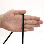 MEDIUM ELASTIC CORD 6mm BLACK 50m