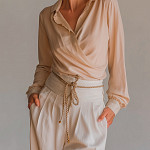 MEDIUM ELASTIC CORD 6mm CHAMPAGNE/MOSS GREEN/MEDIUM BROWN 50m