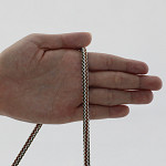 MEDIUM ELASTIC CORD 6mm CHAMPAGNE/MOSS GREEN/MEDIUM BROWN 50m