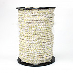 MEDIUM ELASTIC CORD 7mm RAW/GOLD/SILVER 50m
