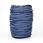 MEDIUM ELASTIC CORD 8mm BLUE/CHAMPAGNE 50m