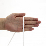 MEDIUM POLYESTER CORD 5mm WHITE 100m / CORDÓN DE POLIÉSTER MEDIANO 5 mm BLANCO 100m