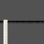 MEDIUM ROPE PIPING LACE 1,3cm BLACK/SILVER / VIVO CORDÓN MEDIANO 1,3cm NEGRO/PLATA