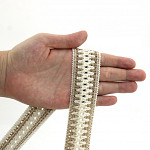 MICAELA RUSTIC ELASTIC 3,3cm CHAMPAGNE/BEIGE 25m