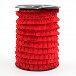 MILANE DANGLING FRINGE 1,6cm RED 50m