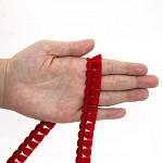 MILANE DANGLING FRINGE 1,6cm RED 50m