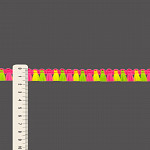 MILANE TASSEL FRINGE 1,6cm NEON PINK/NEON YELLOW/NEON GREEN 50m
