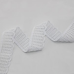 MILENIUM LACE 4,5cm WHITE 30m