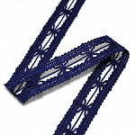 MOUSTACHE LACE 1,9cm BLUE 30m / ENCAJE CRUZ DEL SUR 1,9cm AZUL 30m