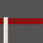 PARÁ BALL LACE 3,1cm RED 10m / ENCAJE DE BOLITAS PARÁ 3,1cm ROJO 10m