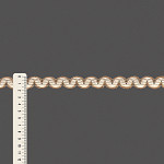 PASAMANERÍA ZIG ZAG 2cm YUTE/CRUDO 20m / ZIG ZAG PASSEMENTERIE 1,8cm JUTE/RAW 20m