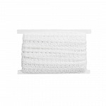 PASSAMANARIA OLHAL DUPLA 1,8cm SEM BENEFICIAMENTO / DOUBLE EYELET PASSEMENTERIE 1,8cm RAW 20m / PASAMANERÍA DE OJAL DOBLE 1,8cm CRUDO 20m