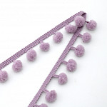 PASSAMANARIA POMPOM 2,5cm LILÁS / POM POM BALL PASSEMENTERIE 2,5cm LILAC 50m / PASAMANERÍA POMPÓN 2,5cm LILA 50m