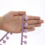 PASSAMANARIA POMPOM 2,5cm LILÁS / POM POM BALL PASSEMENTERIE 2,5cm LILAC 50m / PASAMANERÍA POMPÓN 2,5cm LILA 50m