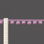 PASSAMANARIA POMPOM 2,5cm LILÁS / POM POM BALL PASSEMENTERIE 2,5cm LILAC 50m / PASAMANERÍA POMPÓN 2,5cm LILA 50m