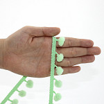 PASSAMANARIA POMPOM 2,5cm VERDE BEBÊ / POM POM BALL PASSEMENTERIE 2,5cm BABY GREEN 50m / PASAMANERÍA POMPÓN 2,5cm VERDE BEBÉ 50m