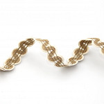 PASSAMANARIA SIANINHA ZIG ZAG 2cm CRU/JUTA / PASAMANERÍA ZIG ZAG 1,8cm CRUDO/YUTE 10m / ZIG ZAG PASSEMENTERIE 1,8cm JUTE/RAW 10m