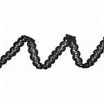 PASSEMENTERIE AGNES 1,5cm BLACK 20m / PASAMANERÍA AGNES 1,5cm NEGRO 20m