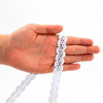 PASSEMENTERIE AGNES 1,5cm WHITE 20m / PASAMANERÍA AGNES 1,5cm BLANCO 20m