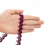 PASSEMENTERIE AMELIA 1,5cm PURPLE GRAPE 20m / PASAMANERÍA AMELIA 1,5cm UVA 20m