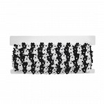 PASSEMENTERIE LISBELA 1,6cm BLACK/WHITE 10m / PASAMANERÍA LIBELA 1,6cm NEGRO/BLANCO 10m