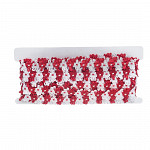 PASSEMENTERIE LISBELA 1,6cm RED/WHITE 10m / PASAMANERÍA LIBELA 1,6cm ROJO/BLANCO 10m