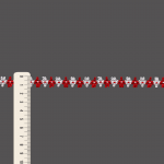 PASSEMENTERIE LISBELA 1,6cm RED/WHITE 10m / PASAMANERÍA LIBELA 1,6cm ROJO/BLANCO 10m