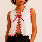 PASSEMENTERIE LISBELA 1,6cm RED/WHITE 10m / PASAMANERÍA LIBELA 1,6cm ROJO/BLANCO 10m