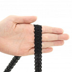 PASSEMENTERIE MARTINA 1,9cm BLACK 20m / PASAMANERÍA MARTINA 1,9cm NEGRO 20m