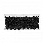 PASSEMENTERIE ROCOCO 2cm BLACK 10m / PASAMANERÍA ROCOCO 2cm NEGRO 10m