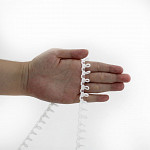 PASSEMENTERIE WITH EYELETS 1,5cm RAW 50m