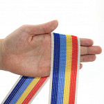 PLEATED ELASTIC 4,9cm CHAMPAGNE/ROYAL BLUE/BLUE/BABY YELLOW/BRICK 25m / ELÁSTICO PLISADO 4,9cm CHAMPÁN/AZUL REAL/AZUL/AMARILLO BEBÉ/LADRILLO 25m