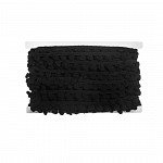 POM POM BALL PASSEMENTERIE 1,2cm BLACK 20m / PASAMANERÍA POMPÓN 1,2cm NEGRO 20m