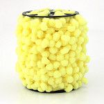 POM POM BALL PASSEMENTERIE 2,5cm BABY YELLOW 50m / PASAMANERÍA POMPÓN 2,5cm AMARILLO BEBÉ 50m