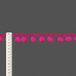 POM POM BALL PASSEMENTERIE 2,5cm PINK 50m / PASAMANERÍA POMPÓN 2,5cm ROSA 50m