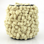 POM POM BALL PASSEMENTERIE 2,5cm RAW 50m / PASAMANERÍA POMPÓN 2,5cm CRUDO 50m