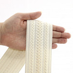 RELIEF WAVY ELASTIC 6,3cm CHAMPAGNE 25m