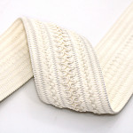 RELIEF WAVY ELASTIC 6,3cm CHAMPAGNE 25m
