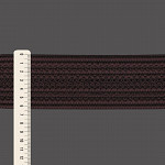 RELIEF WAVY ELASTIC 6,3cm COFFEE BROWN 20m