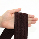 RELIEF WAVY ELASTIC 6,3cm COFFEE BROWN 20m