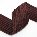 RELIEF WAVY ELASTIC 6,3cm COFFEE BROWN 20m
