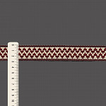 RELIEV ZIG ZAG ELASTIC 2,8cm BROWN/PEACH/WINE 25m