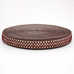 RELIEV ZIG ZAG ELASTIC 2,8cm BROWN/PEACH/WINE 25m