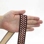 RELIEV ZIG ZAG ELASTIC 2,8cm BROWN/PEACH/WINE 25m
