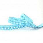 RENDA PICOT 9mm AZUL BEBÊ / LACE PICOT 9mm BABY BLUE 30m / PICOT DE ENCAJE 9mm AZUL BEBÉ 30m